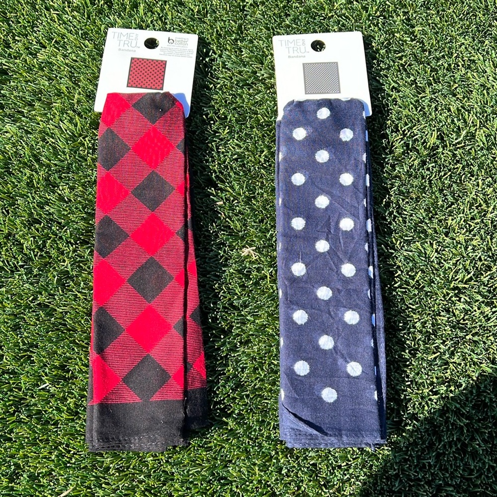 ✨5/$25 NWT Time and Tru Women's Bandana 2 Pack